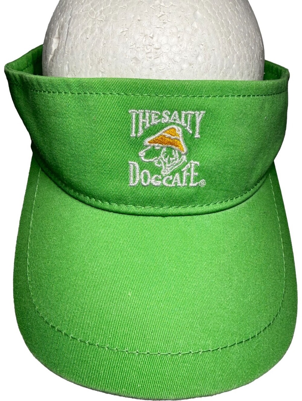 The Salty Dog Cafe Hilton Head Island Visor Ahead Headware Hat Green Adult 1Size